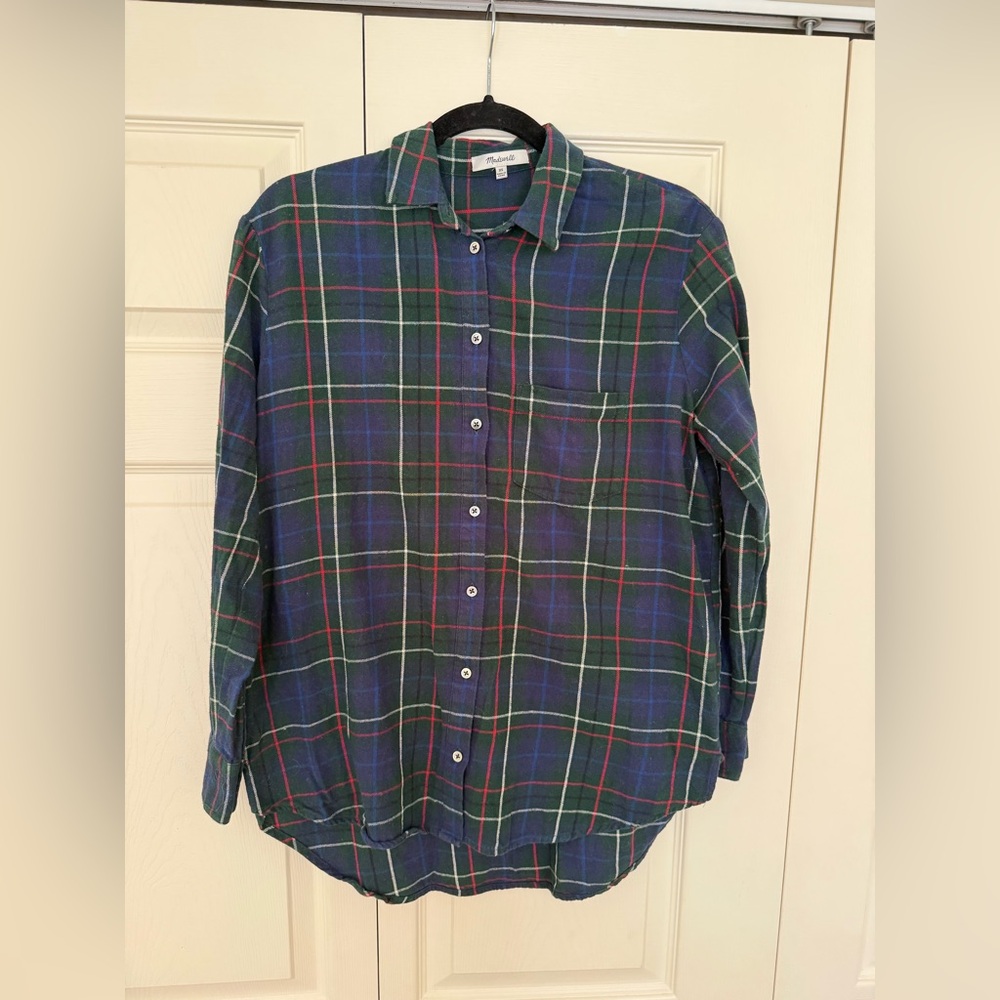Madewell Plaid Top
